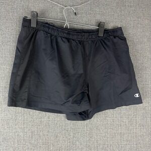 Champion Women's Medium Black Running Shorts Athletic Gym‎ Workout Activewear